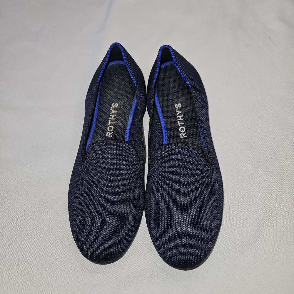 Rothy's Navy Blue Loafers Size 7.5